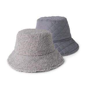 Chic Reversible Gray Bucket Hat